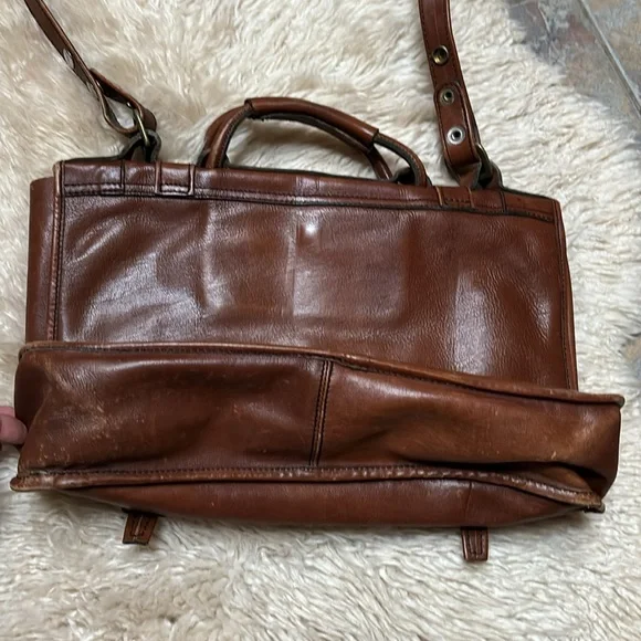 Vintage Leather Messenger Bag